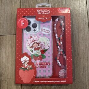 Strawberry Shortcake‎ X Skinny Dip iPhone 13/14 Pro Max Case And Phone Strap NEW